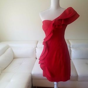 Off the shoulder Jessica Simpson ruffle dress